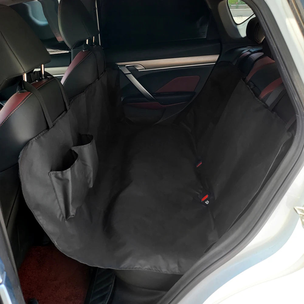 Waterproof Dog Car Seat Cover with Storage Pockets
