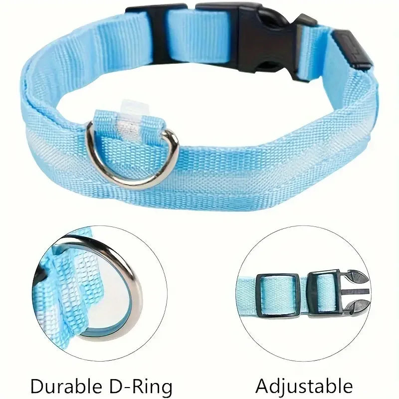 Glow LED Dog Collar – Night Safety for Dogs